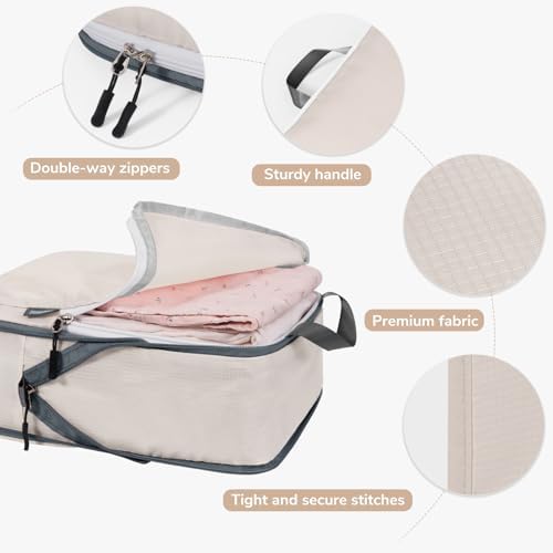 CherryNow 7 Set Packing Cubes for Travel Women, Suitcase Organizer - Image 4