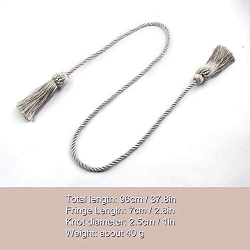 Curtain Tiebacks Handmade Curtain Holdbacks Rope - Image 2