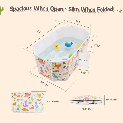 MORAIS Collapsible Baby Bathtub, Toddler Bathtub - Image 2