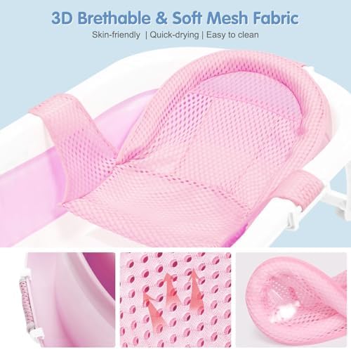 Colorlife Baby Bath Seat Support Net Infant Bathing Seat Support Mat, - Image 5