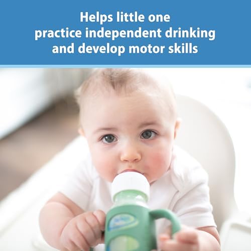 Dr. Brown's Narrow Baby Bottle Handles, 100% Silicone, Easy Grip Removable - Image 5