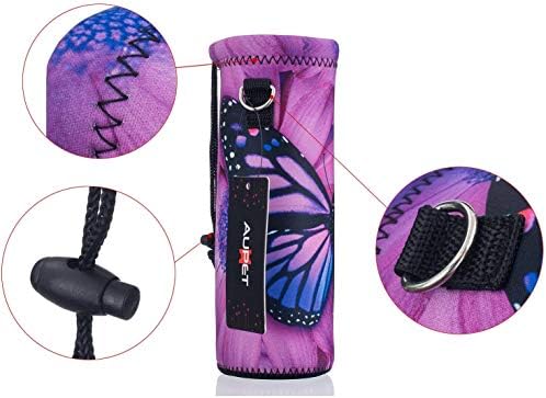 AUPET Water Bottle Bag Carrier, 24oz/32oz Insulated Neoprene bottle Sling - Image 6