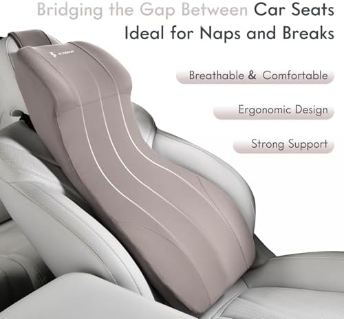 FLORICH 2-in-1 Memory Foam Car Seat Lumbar Support - Image 5