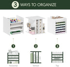 Furinno Cubicle 3-Shelf Cube Insert, Cube Organizer, Plain White - Image 6