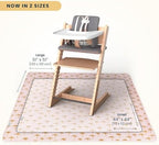 Tiny Twinkle Splat Mat for Under High Chair or Table | 51" x 51" Waterproof & - Image 2