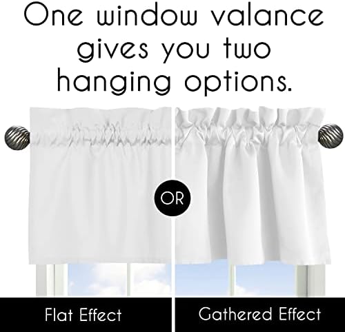 Sweet Jojo Designs Navy Blue and Pink Watercolor Floral Window Treatment Valance - Image 5