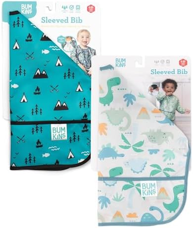 Bumkins - Sleeved Bib - For Boys & Girls, Babies & Toddlers 6-24 Months - - Image 6
