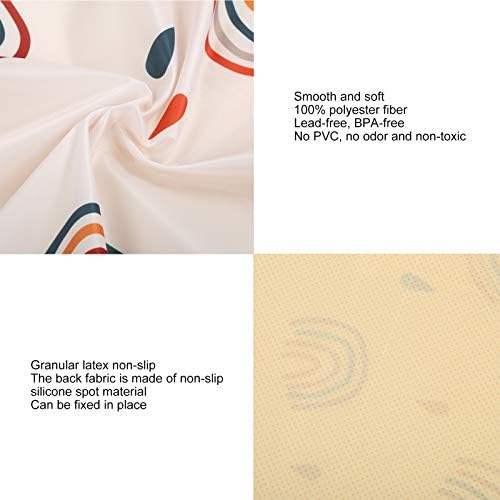 High Chair Floor Mat, 110 x 110 cm Splat Floor Mat, Protective Floor Splash Mat - Image 3