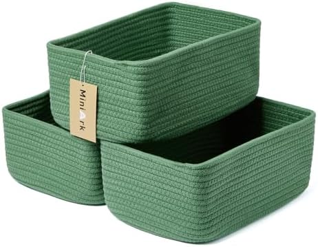 MiniArk Small Storage Baskets for Organizing | Closet Organizer Bins | Shelf by MiniArkStorageBasketsHome