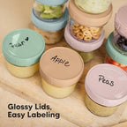 12pk 4oz Glass Baby Food Containers - Image 6