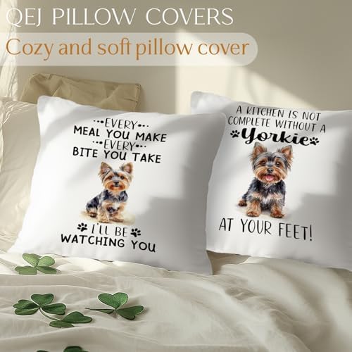 Funny Yorkie Dog Pillow Cover 18x18, Yorkie Gifts - Image 4