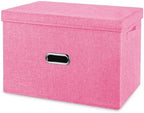 Large Linen Fabric Foldable Storage Bins by Unknown