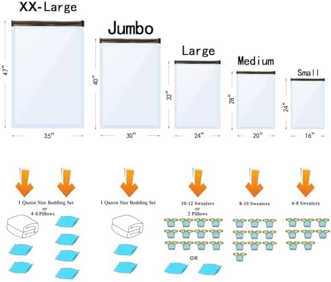 GONGSHI Vacuum Storage Bags for Clothing - Image 3
