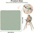 Basumee Splat Mat for Under High Chair, Waterproof & Mess-Proof Floor Mat - Image 6