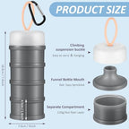 Baderke 2 Pcs Protein Powder Travel Container - Image 2