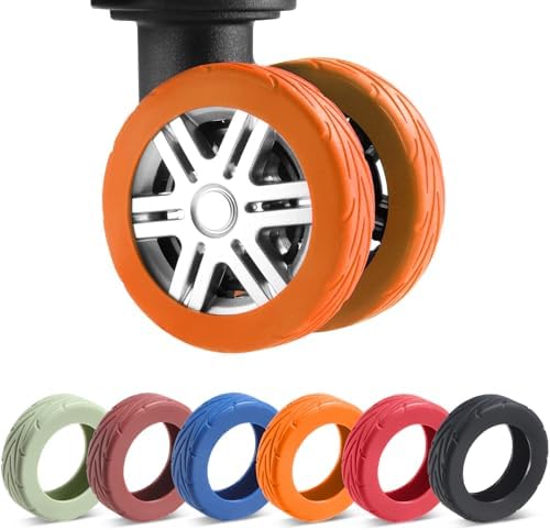 8Pcs Upgrade Luggage Wheel Covers, Travel Accessories by Wanzhuango