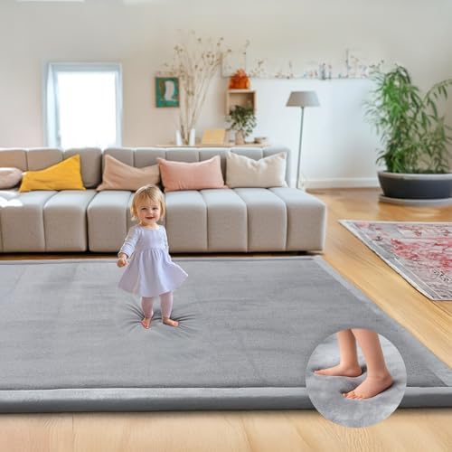 Baby Play Mat for Floor, Velvet Play Mat by MF