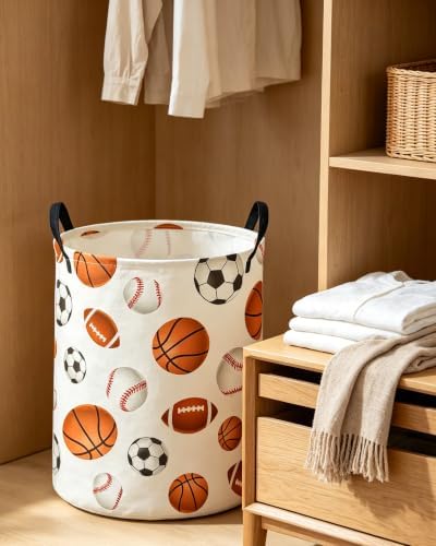 ESSME Kids Laundry Basket, Boys Hamper Collapsible Canvas Waterproof Storage Bin - Image 7