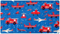 Bathtub Mat Non Slip 26.8x15.1 Inch, Fire Trucks and Plane Shower Mat by Anna+Cowper