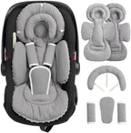 TinlyFinly Infant Car Seat Insert Muslin Cotton Reversible by TinlyFinly
