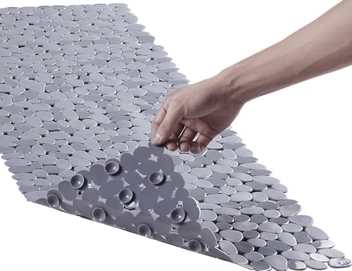 Webos Bath Shower Mat Non Slip: Extra Large Pebble Bathtub mat by Webos