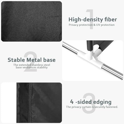 Room Divider for Privacy Protection，Black - Image 4
