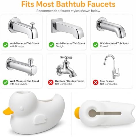Silicone Bath Faucet Cover for Kids, Bath Spout Cover for Tub, Bathtub Faucet - Image 5
