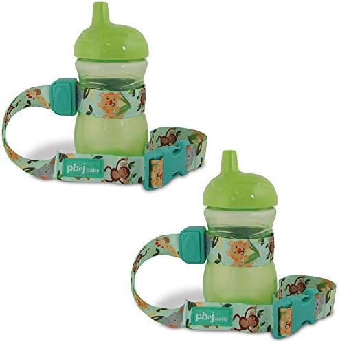 PBnJ Baby SippyPal Sippy Cup Holder Strap Accessory Tether, 2 Pack by PBnJbaby