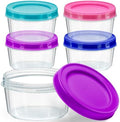 DecorRack 7 oz Food Storage Containers, Screw Lids by DecorRack