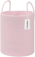 Large Woven Laundry Basket Hamper, 100L Cotton Rope Storage Bin by Hobasket