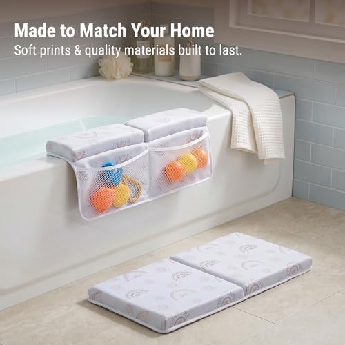 Wildkin Bath Kneeler & Elbow Rest Pad, Dual-Layer Foam, 4 Suction Cups - Image 7