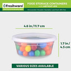 Freshware Food Storage Containers 8 oz Plastic Deli Containers - Image 3
