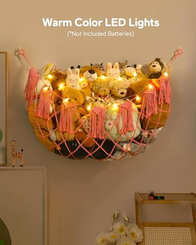 Boho Stuffed Animal Hammock, Falt Wall or Corner Hanging - Image 3