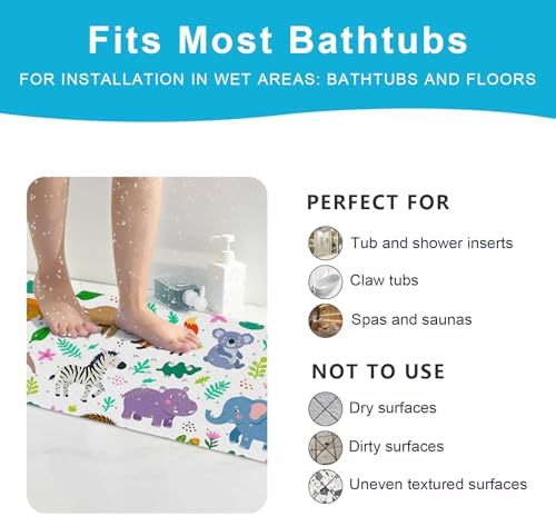 XIYUNTE Bath Mat for Tub Non Slip Bathtub Mat Non Slip 40x16 Baby Bath Mat - Image 6