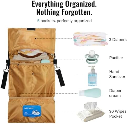 GOBABYMART Small Diaper Bag Tote, Maternity Baby Bag - Image 4