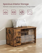 VASAGLE Storage Chest, 39.4 Inches Width Bench - Image 5