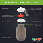 Grey 6 oz Squeasy Snacker Spill Proof Silicone Reusable Food Pouch - Image 4