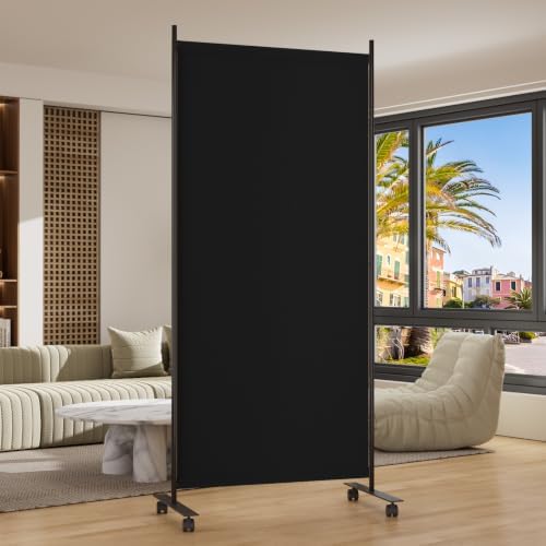 Room Divider 34'' Wide Folding Room Divider Panel by HOMSCREENER