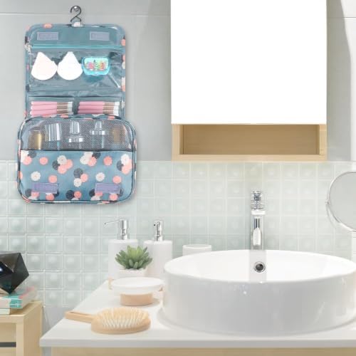 Hanging Toiletry Bag for Women, Portable Cosmetic Summer Beach Bag - Image 4
