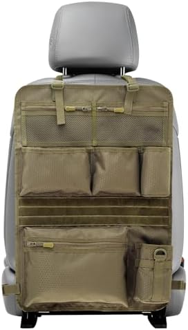 Backseat Car Organizer, Tactical Car Seat Back Organizer, Kick Mats Back Seat by Xomaohei