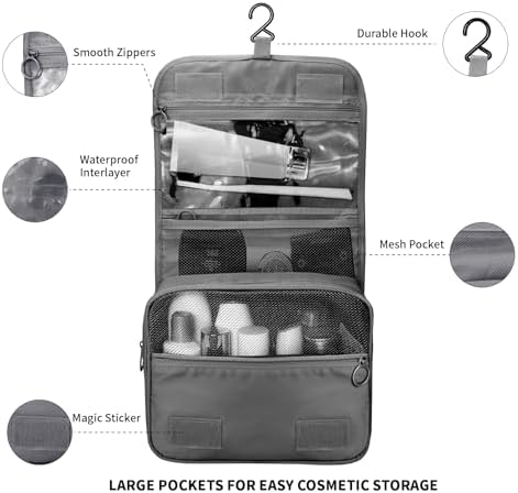 Lcsmaokin Large Capacity Travel Toiletry Bag - Image 3