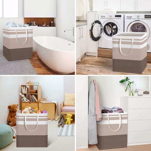 HomeHacks 2 Pack Large Laundry Baskets, Laundry Hampers Bags - Image 6