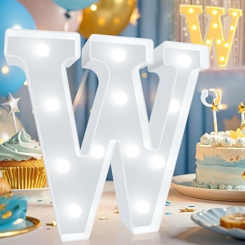 Pooqla LED Marquee Letter Lights, Warm White and Cool White Decorative Lighted by Pooqla
