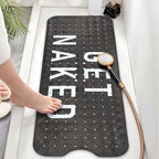Bathtub Mat Non Slip, Get Naked Extra Long Bath tub Mat Shower Floor Mat - Image 6