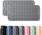 2 Pack Caketime Silicone Dish Drying Mat by CAKETIME