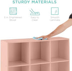 Best Choice Products Kids Bookcase 9-Cube Storage Organizer, 11in Shelf Opening - Image 6