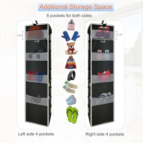 Large-Sized Hanging Shoe Organizer 10-Shelf, Sturdy Hanging Closet Organizer - Image 6
