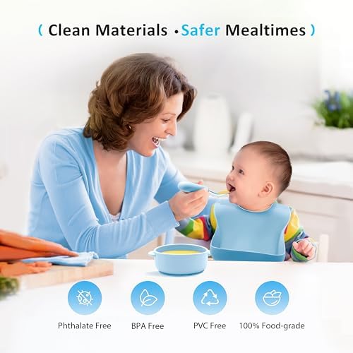 Bufims Silicone Baby Feeding Set, Baby Led Weaning Supplies, Eating Essentials - Image 3