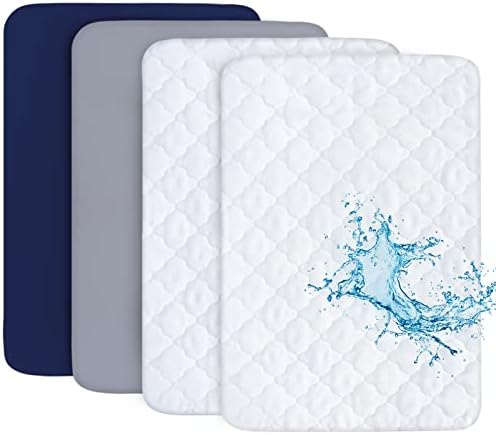 Pack and Play Sheets & Mattress Protector Set by Bilobanbabybedding