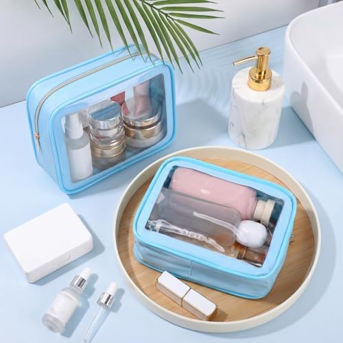 Hsei 12 Pcs Clear Makeup Bags Diaper Bag Organizer Travel Toiletry Bags - Image 4